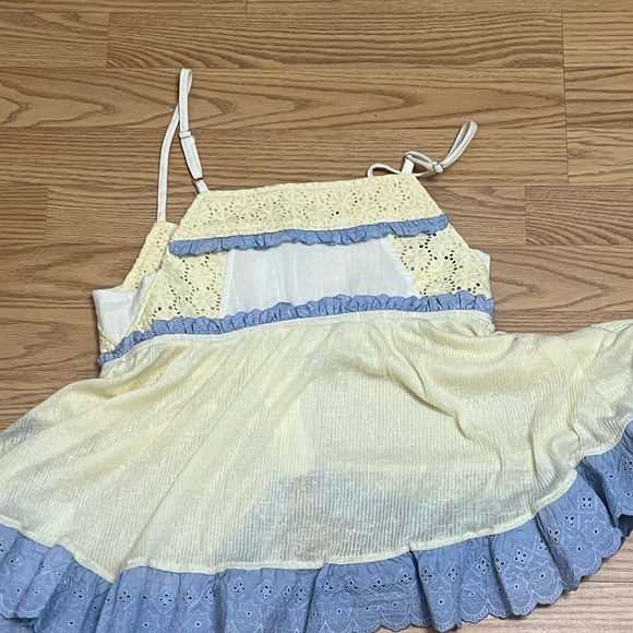 POL Rib Knit Tank Top with Button and Eyelet Detail - Picture 10 of 11